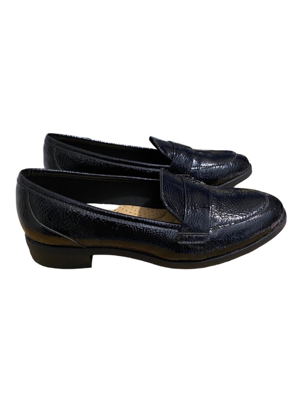 Clarks Black Patent Leather Loafers